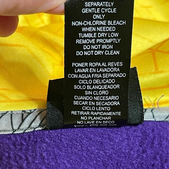 GEN 2 LSU PURPLE & YELLOW 1/4 ZIP YOUTH/WOMENS HOODIE SZ LG 14/16 - Picture 7 of 13